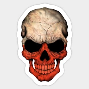 Polish Flag Skull Sticker